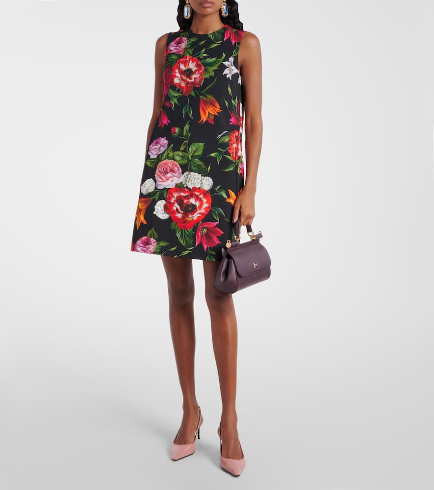 Dolce & Gabbana Floral-print Mini Dress Clothing