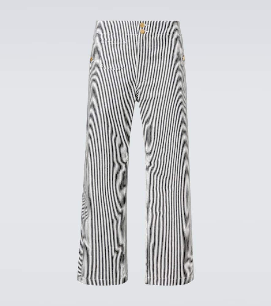 x Carhartt striped cotton straight pants