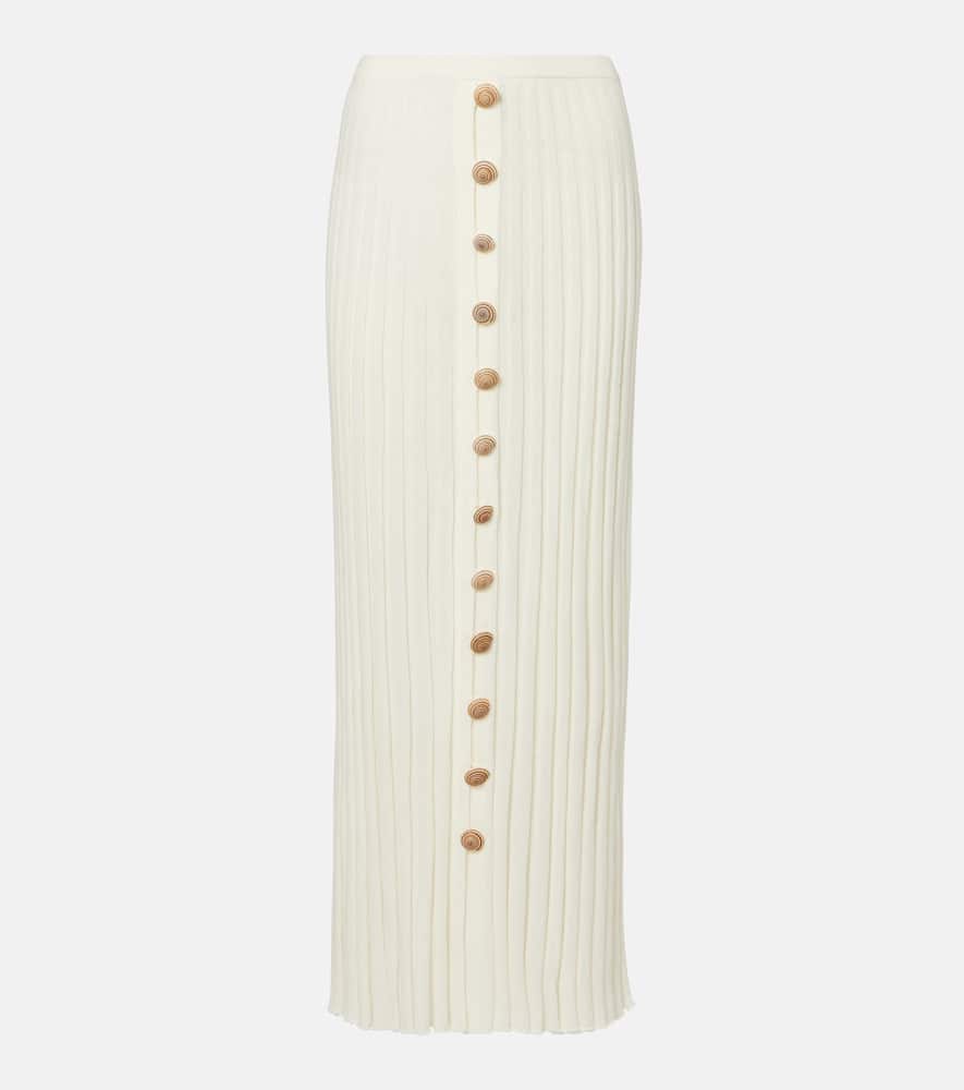 Sundial Shell cotton-blend maxi skirt