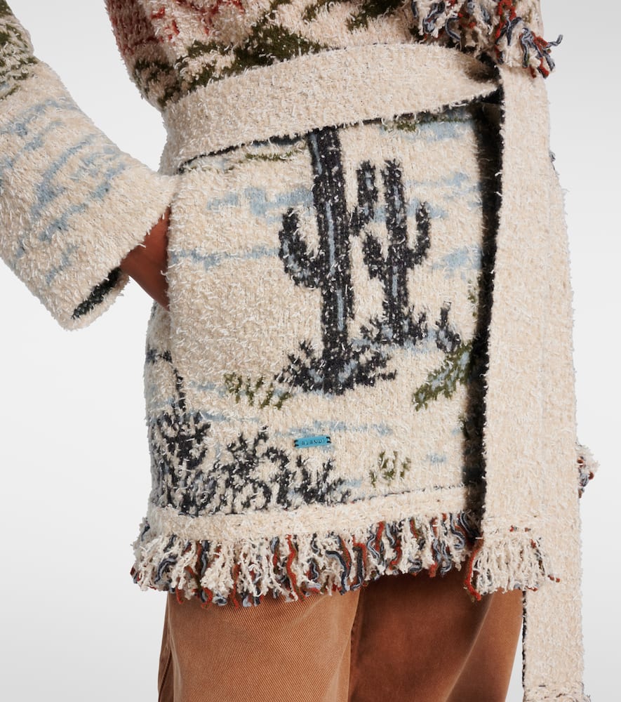 Alanui 'signature' Knit Cardigan Featuring Fringe In Multi