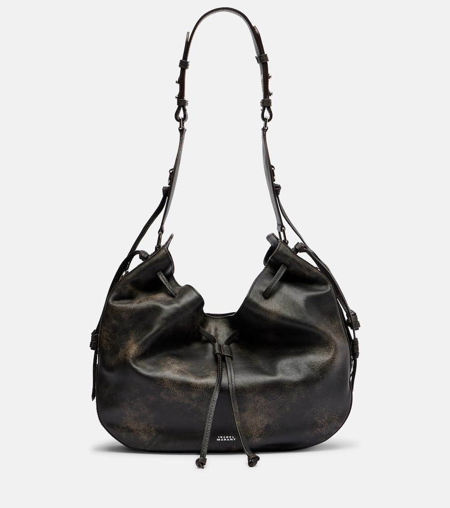 Isabel Marant Bolton Medium Leather Shoulder Bag In Brown