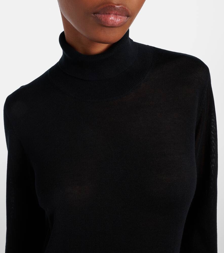 Totême Maxikleid Aus Strick In Black