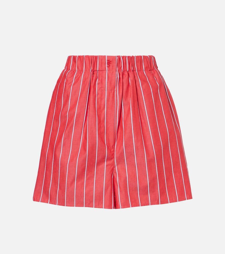 Lui striped cotton poplin shorts
