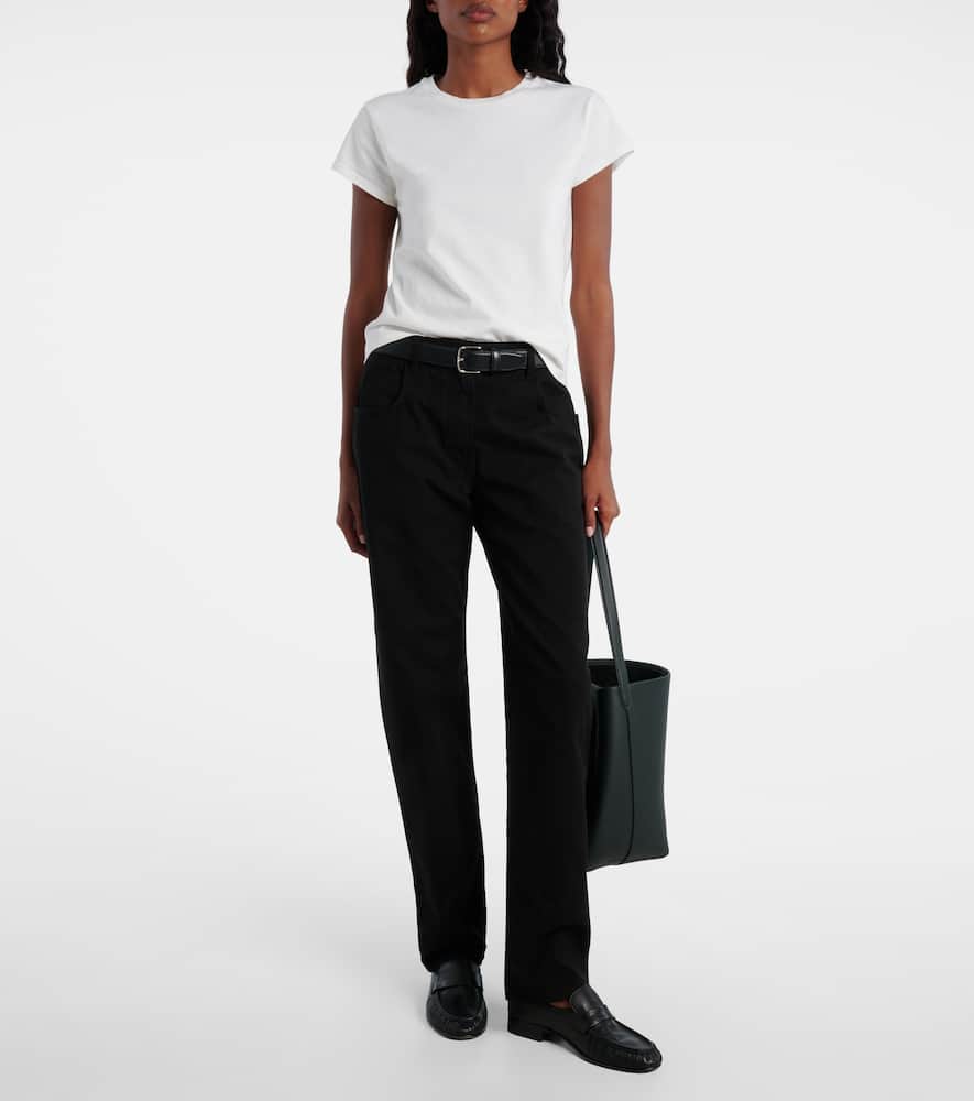 The Row Item O-neck Short-sleeved T-shirt In White