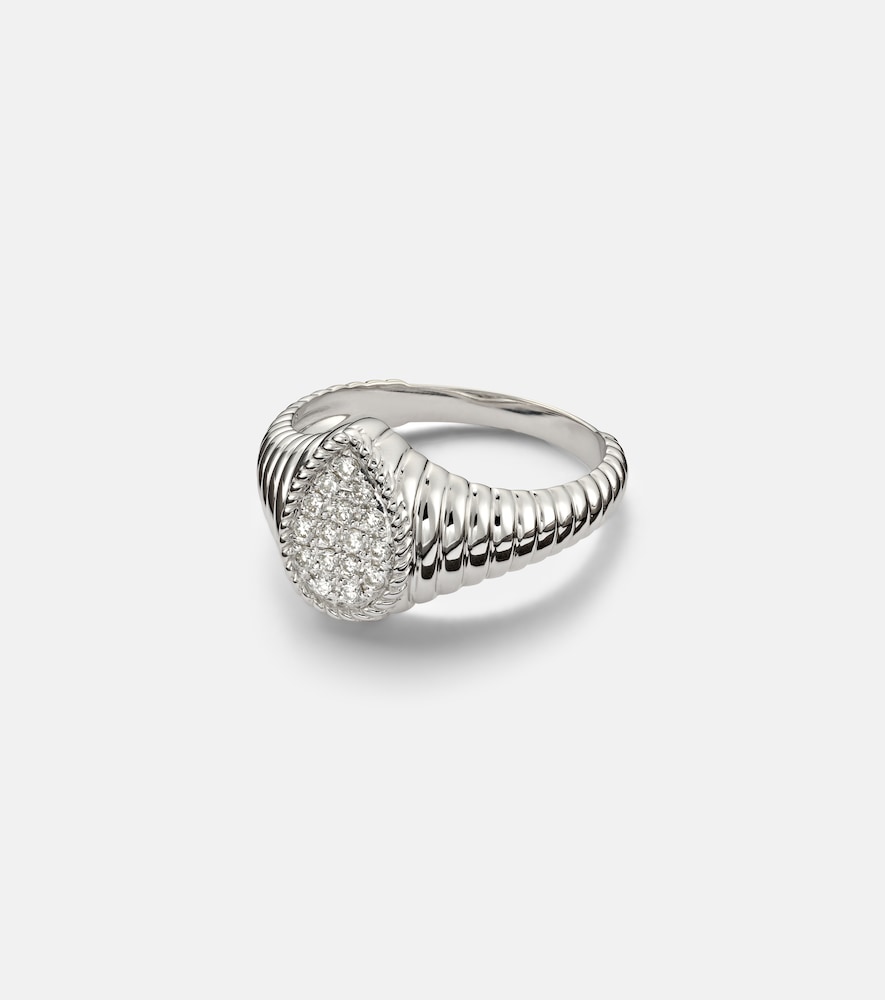 Yvonne Leon Yvonne Léon 9kt white gold ring with diamonds