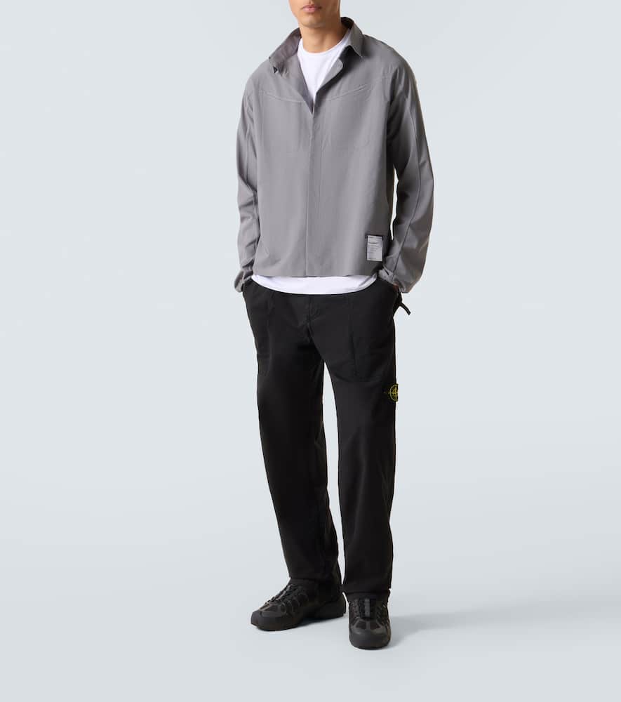 Junya Watanabe Technical Fabric Sneakers With Cage-like Overlay In Black