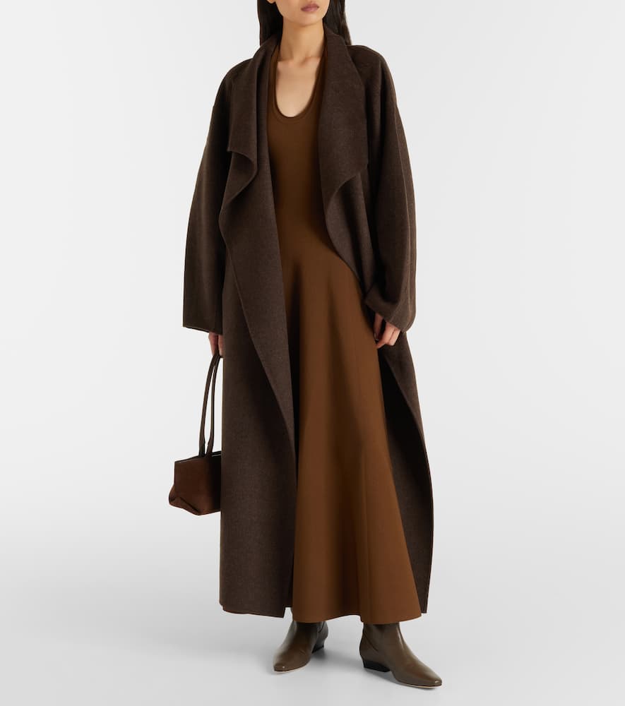 Staud Wally Leather Knee-high Boots In Brown