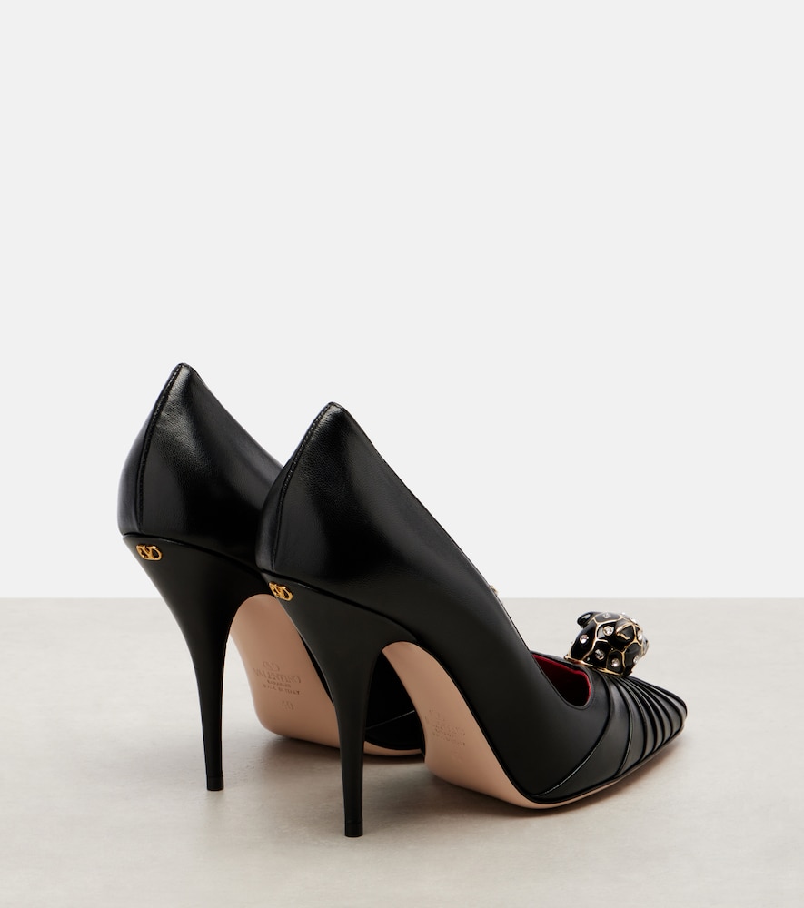 Garavani Pas De Chat 105 Leather Pumps