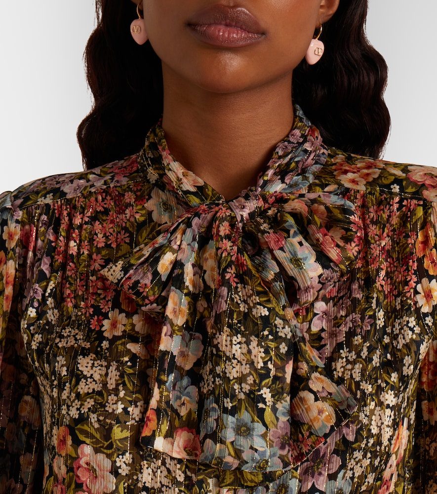  Valentino Valentino Floral Silk Blouse 