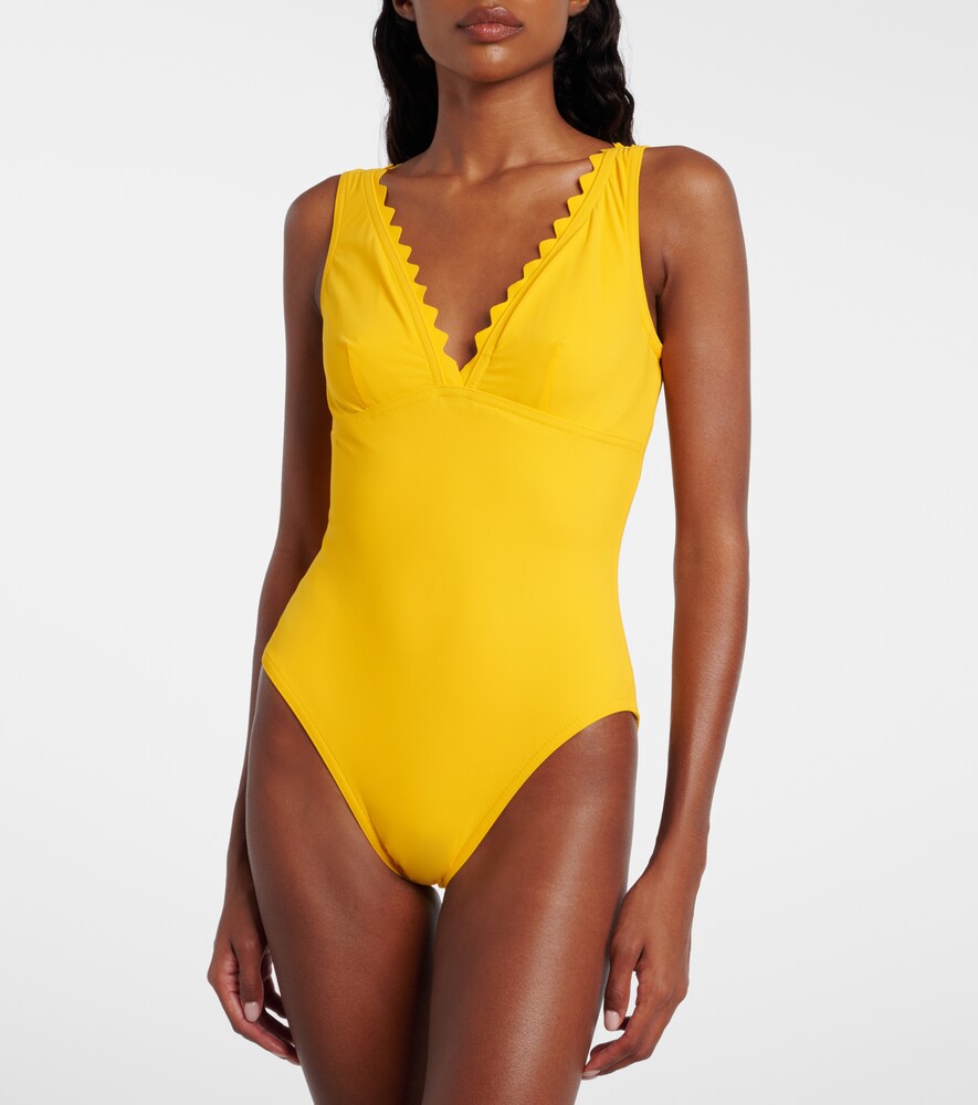 Karla Colletto Ines scalloped swimsuit