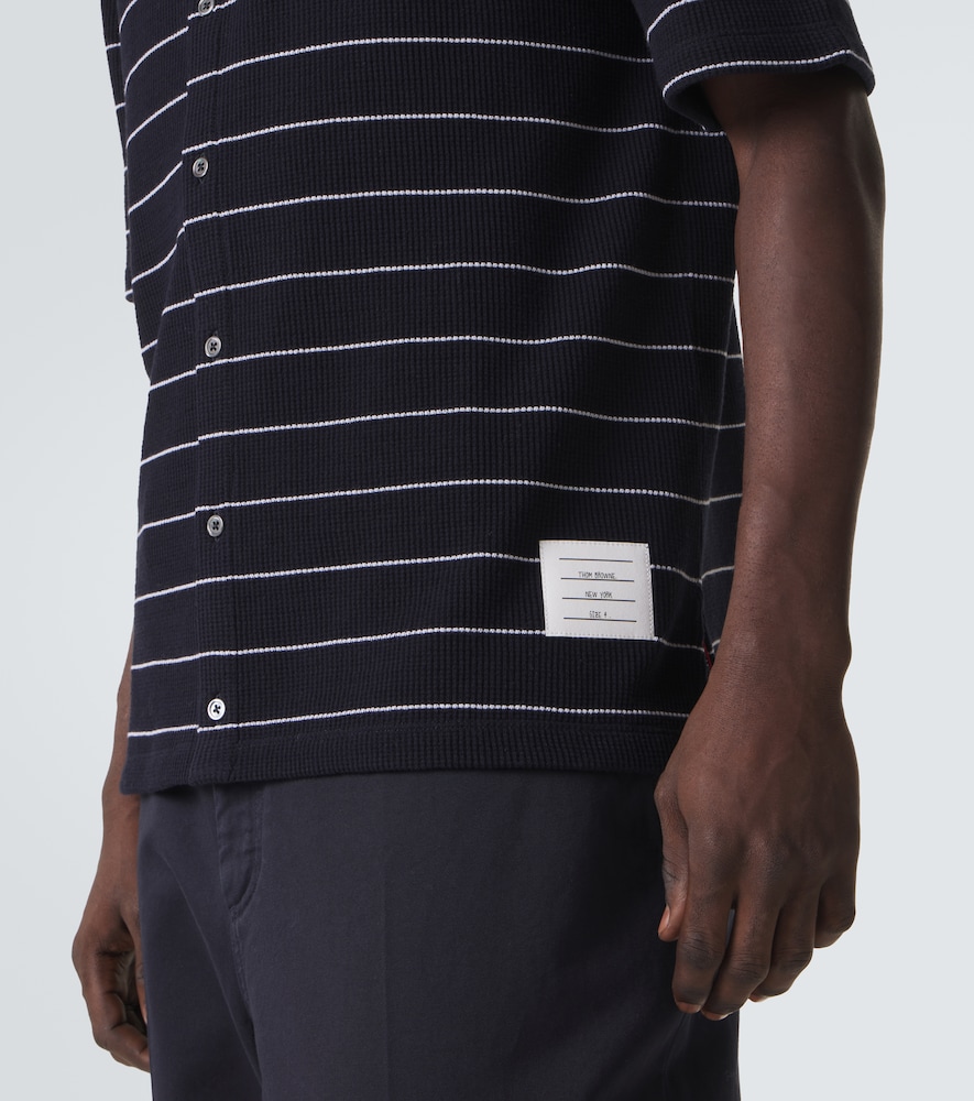  Thom Browne Thom Browne Polohemd Aus Baumwolle Und Leinen 