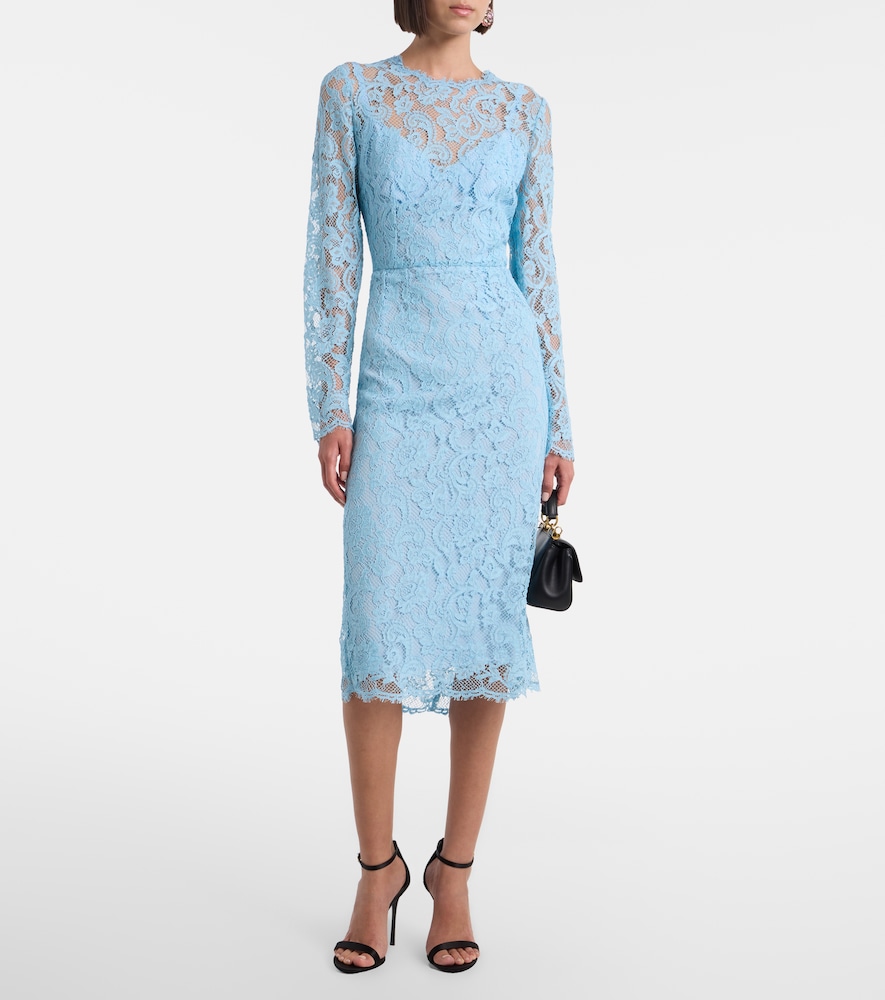 Dolce & Gabbana Cotton-blend lace cocktail dress