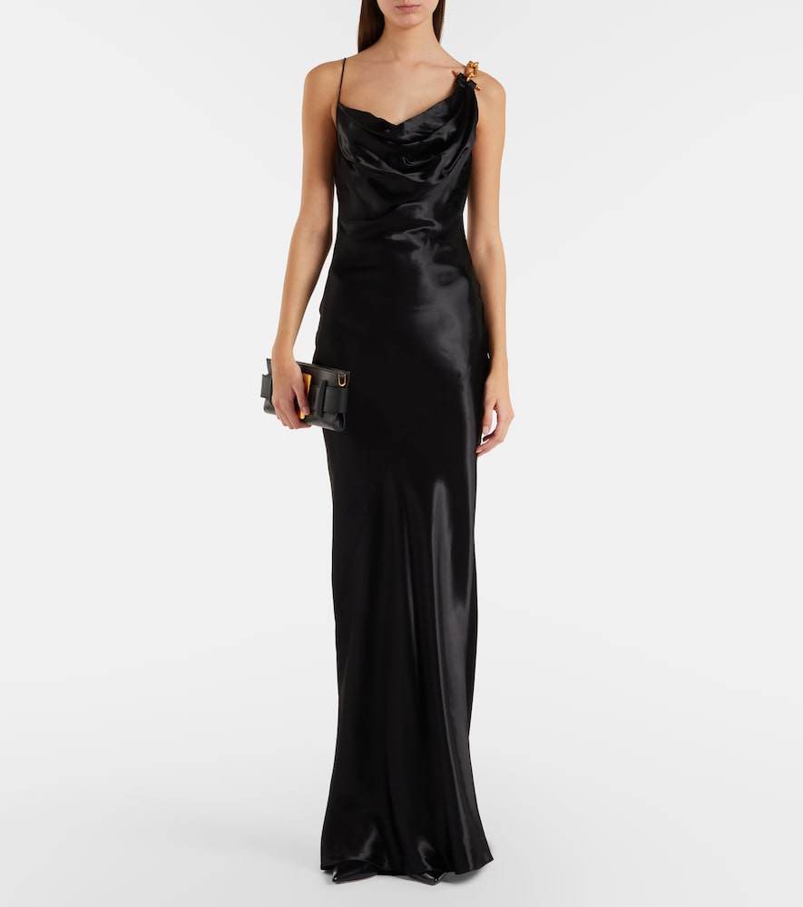  Balmain Balmain Robe Aus Satin 