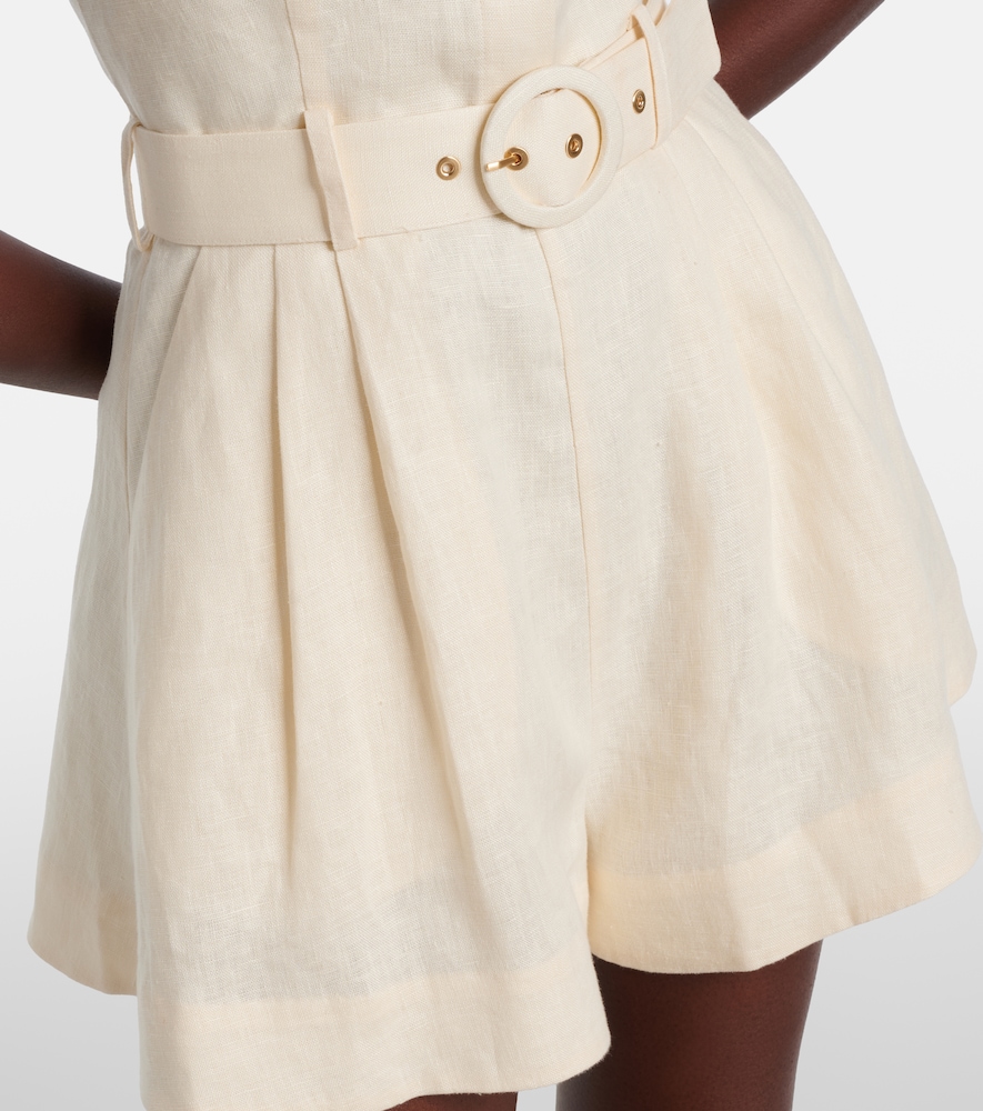  Zimmermann Zimmermann Awaken Halterneck Linen Romper 
