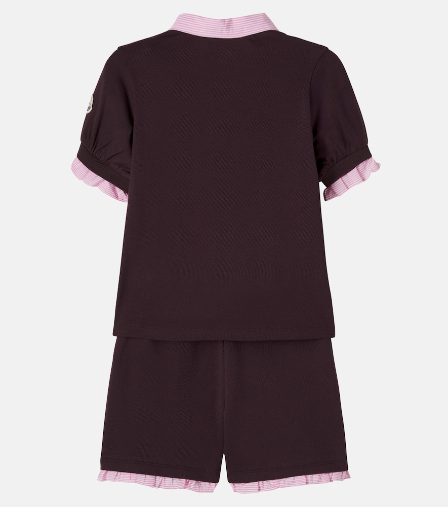  Moncler Enfant Moncler Enfant Set Aus Polohemd Und Shorts Aus Baumwolle 