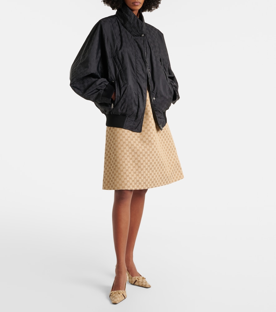 Gucci GG cotton-trimmed jacket