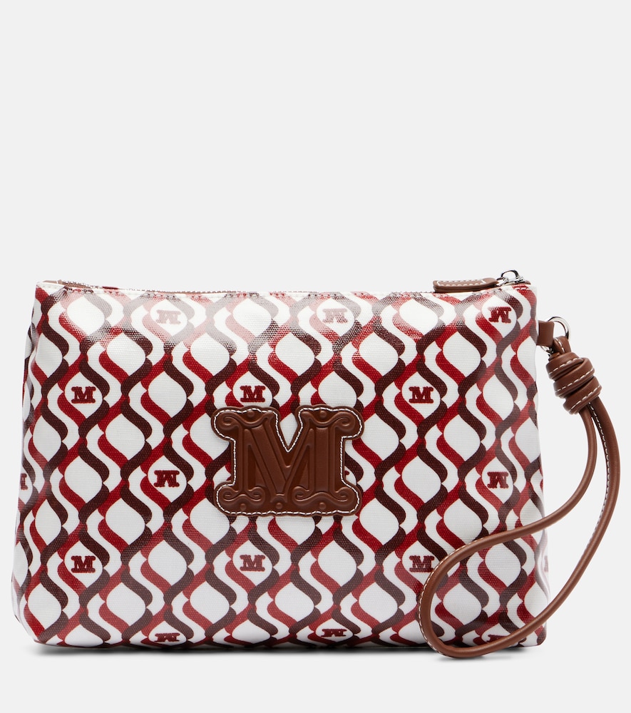 Max Mara Tazzina Small canvas pouch