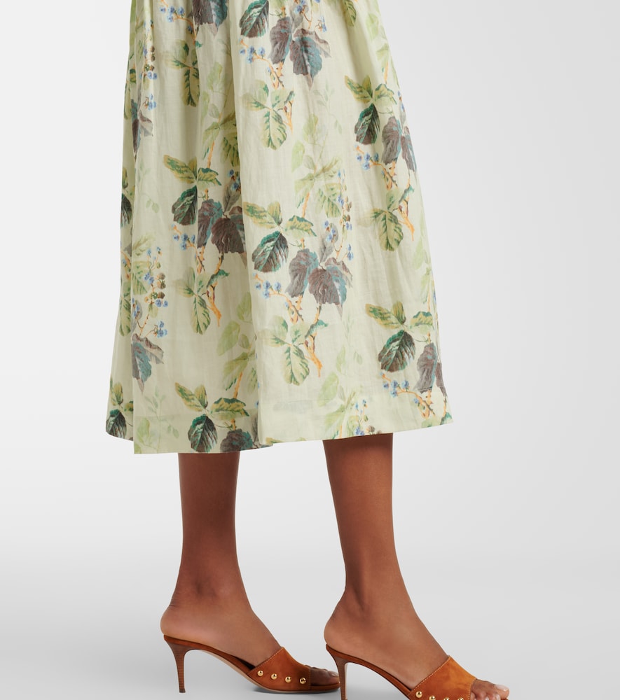  Doen Doen Benoit Floral Ramie Midi Dress 