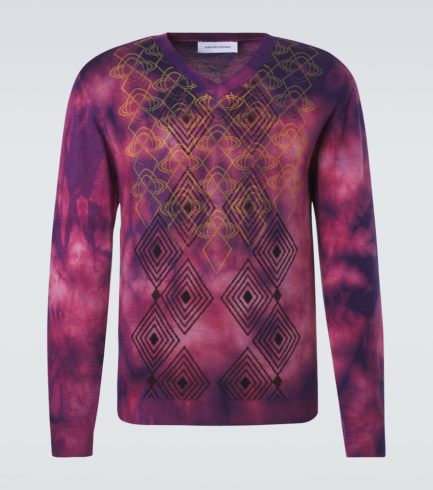 Kiko Kostadinov Pull Hatha tie & dye en laine