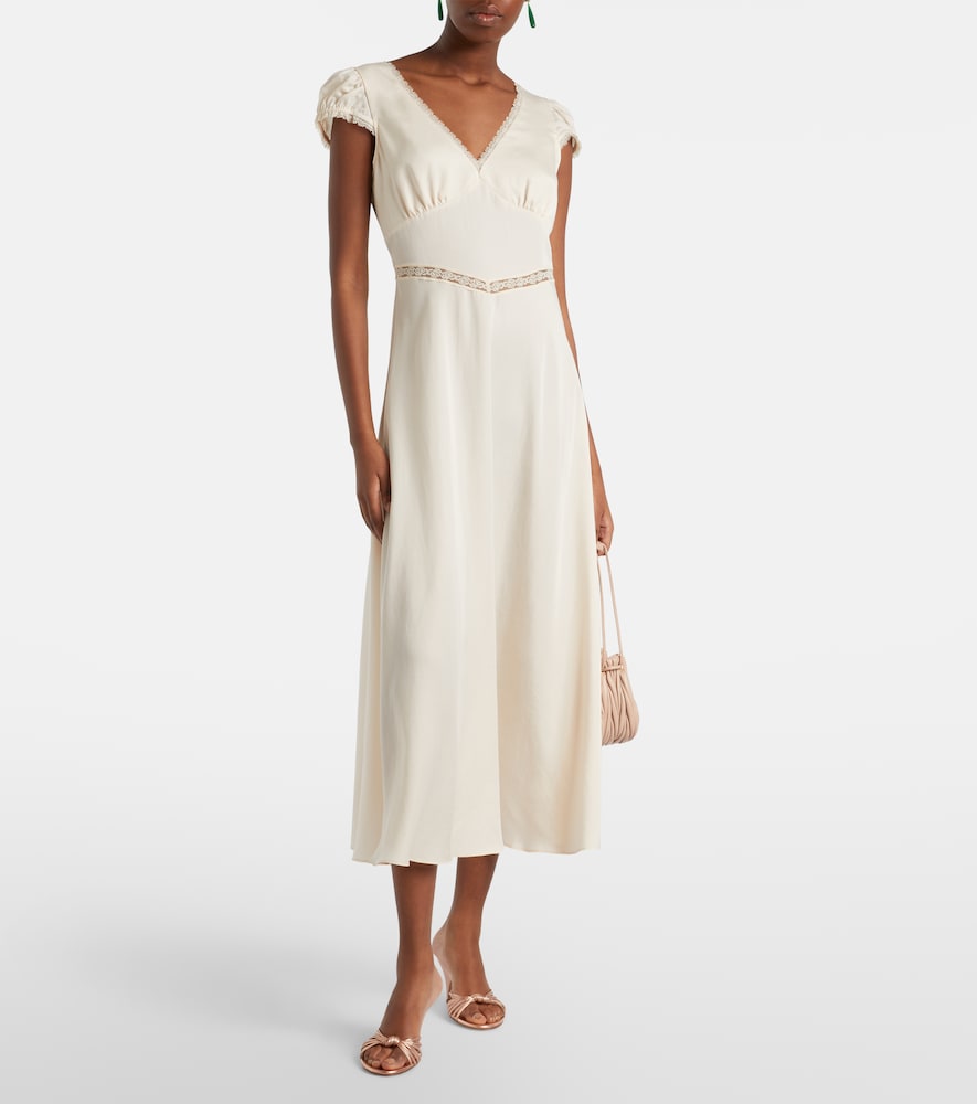  Posse Posse Perla Lace-trimmed Midi Dress 