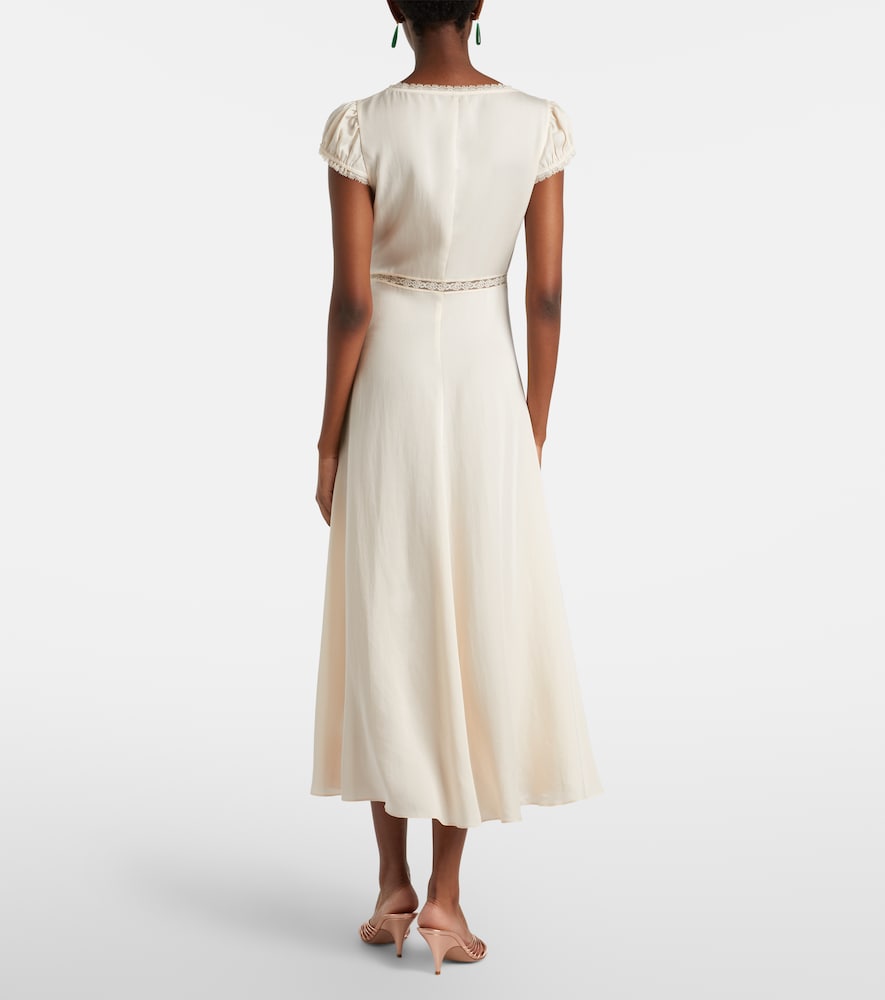  Posse Posse Perla Lace-trimmed Midi Dress 