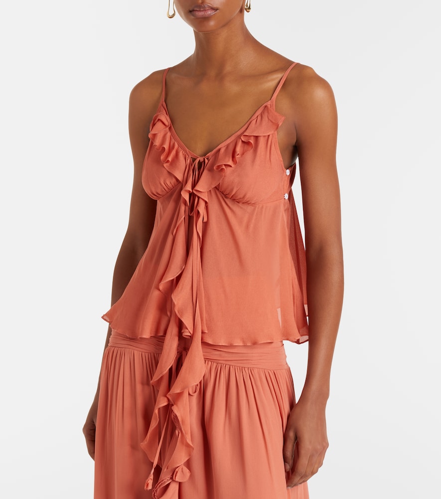 Maja Ruffled Chiffon Top