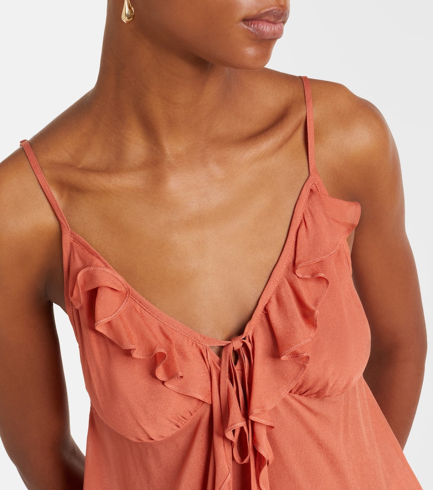 Maja Ruffled Chiffon Top