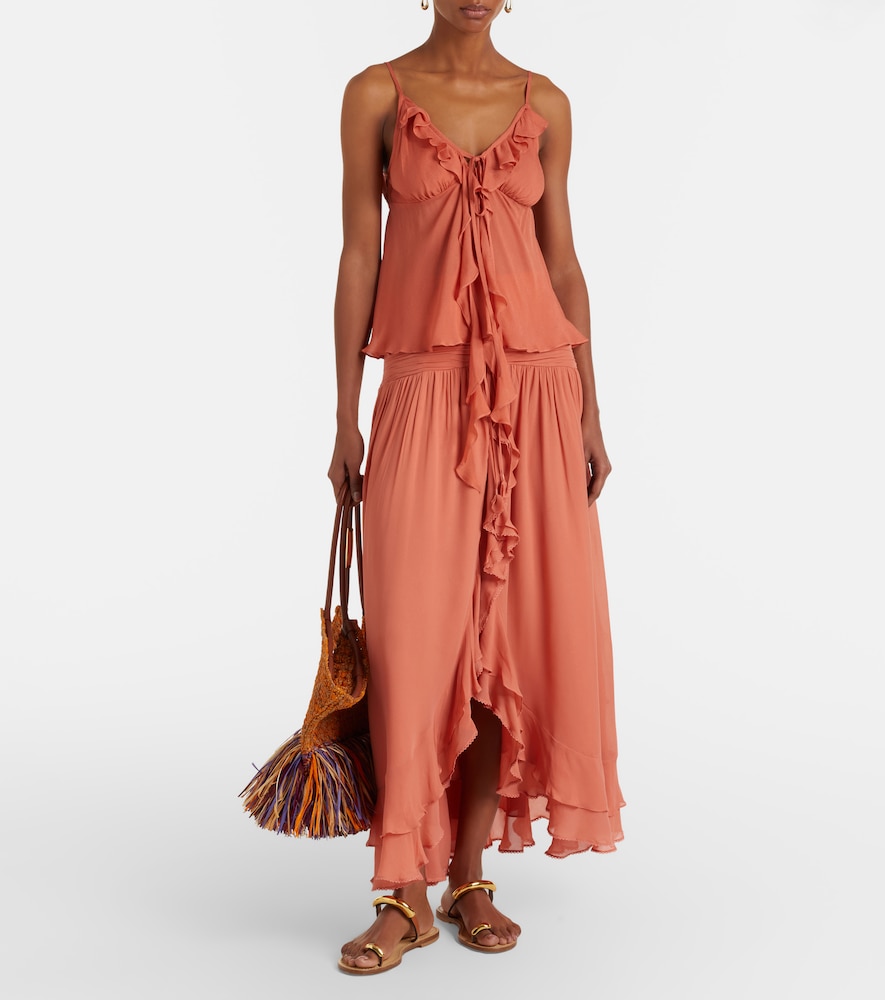 Maja Ruffled Chiffon Top