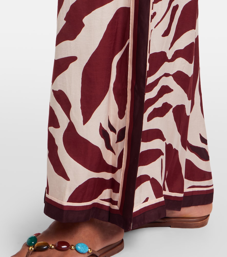  Poupette St Barth Poupette St Barth Clea Animal-print Palazzo Pants 