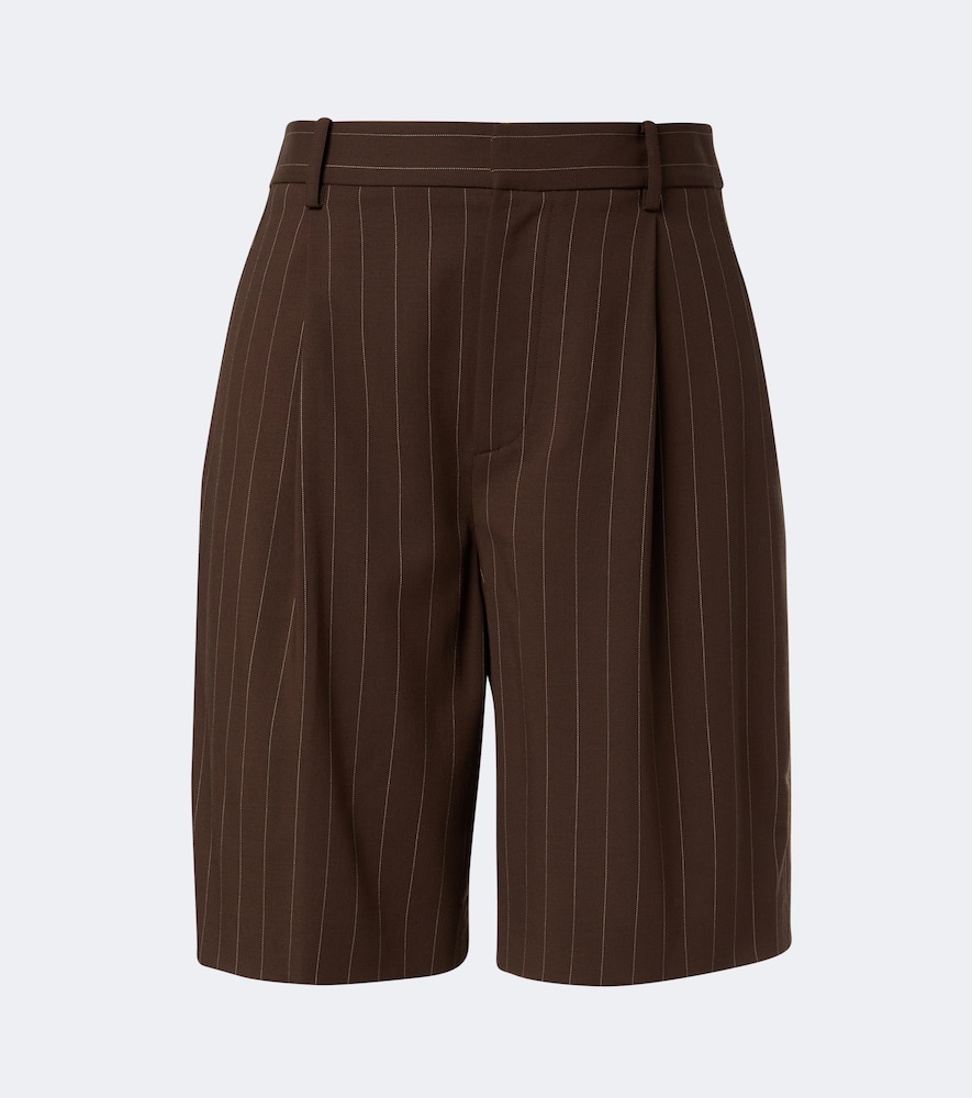 Shorts in lana a righe