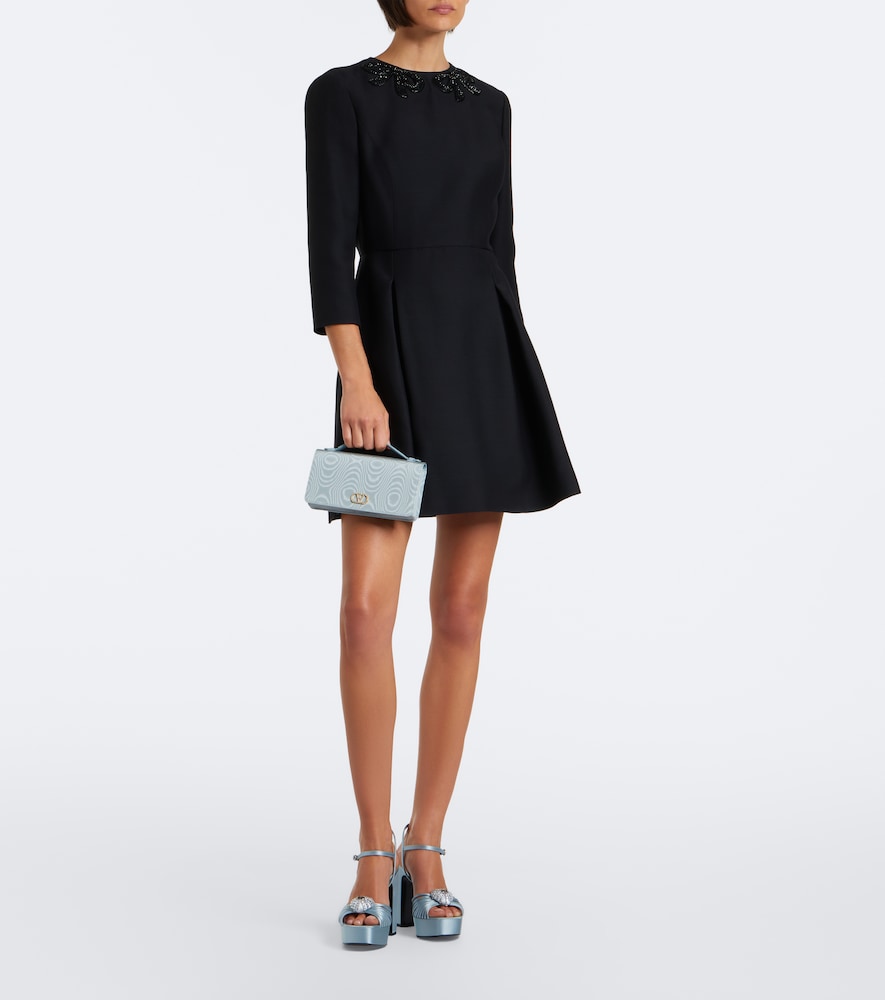 Garavani Cœur Royal Satin Platform Sandals