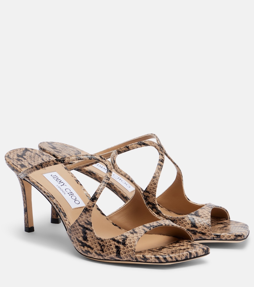 Pantoletten Anise aus Leder