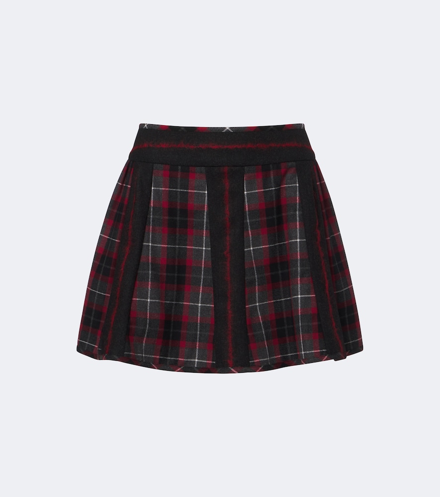 Minigonna Bell in lana tartan