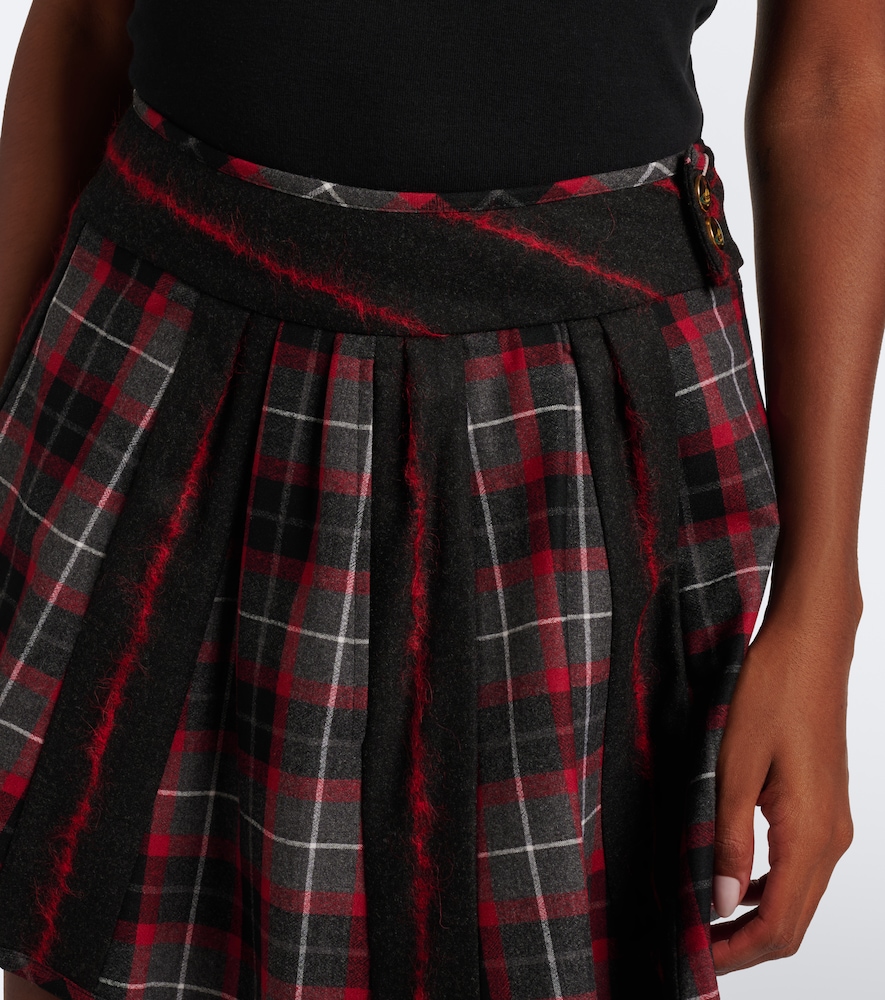 Bell Tartan Wool Miniskirt