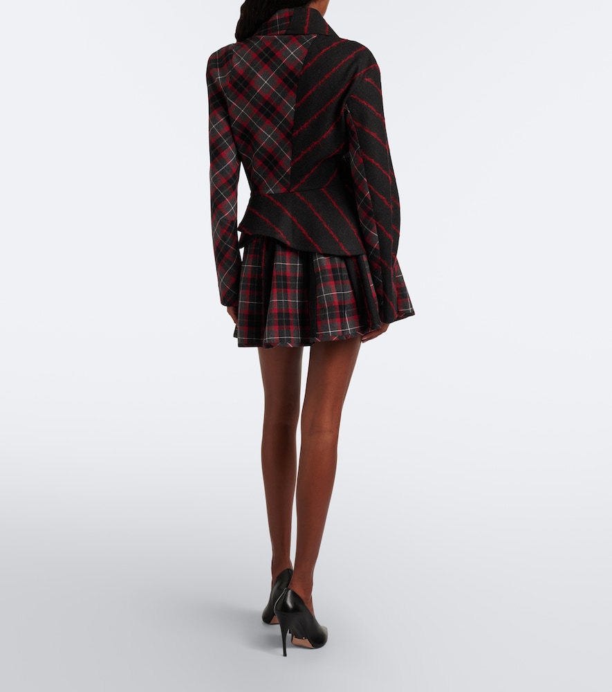Bell Tartan Wool Miniskirt