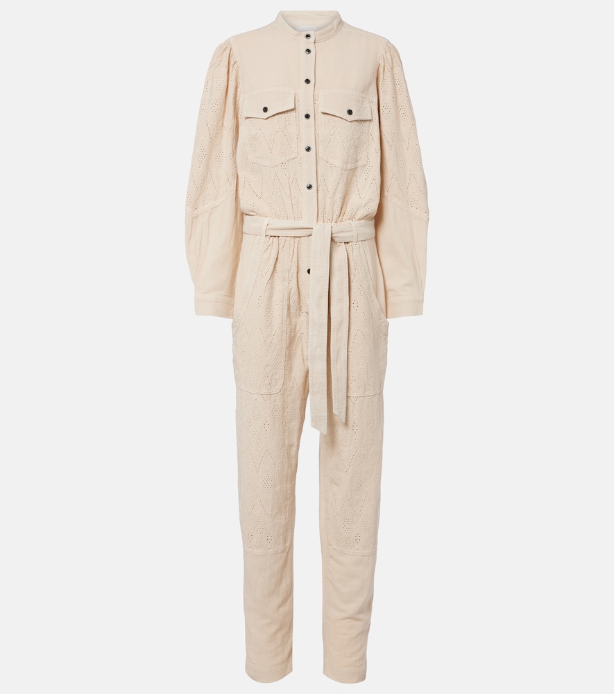 Jumpsuit Kellen con cotone sangallo