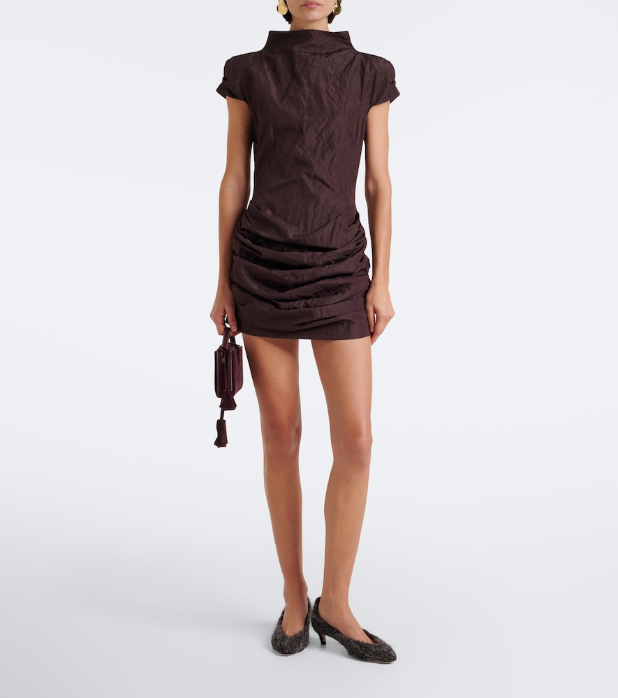 Knitted Leather-Lined Pumps