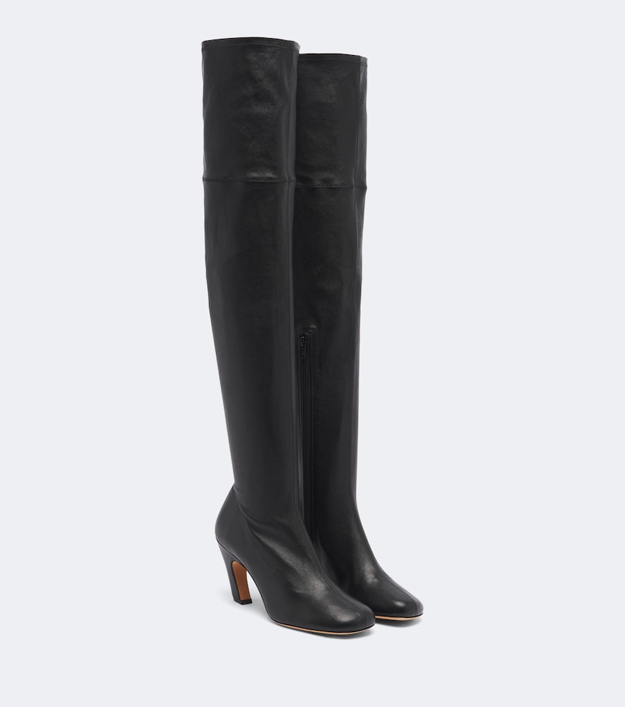 Le Monde Béryl Overknee-Stiefel Mica aus Leder