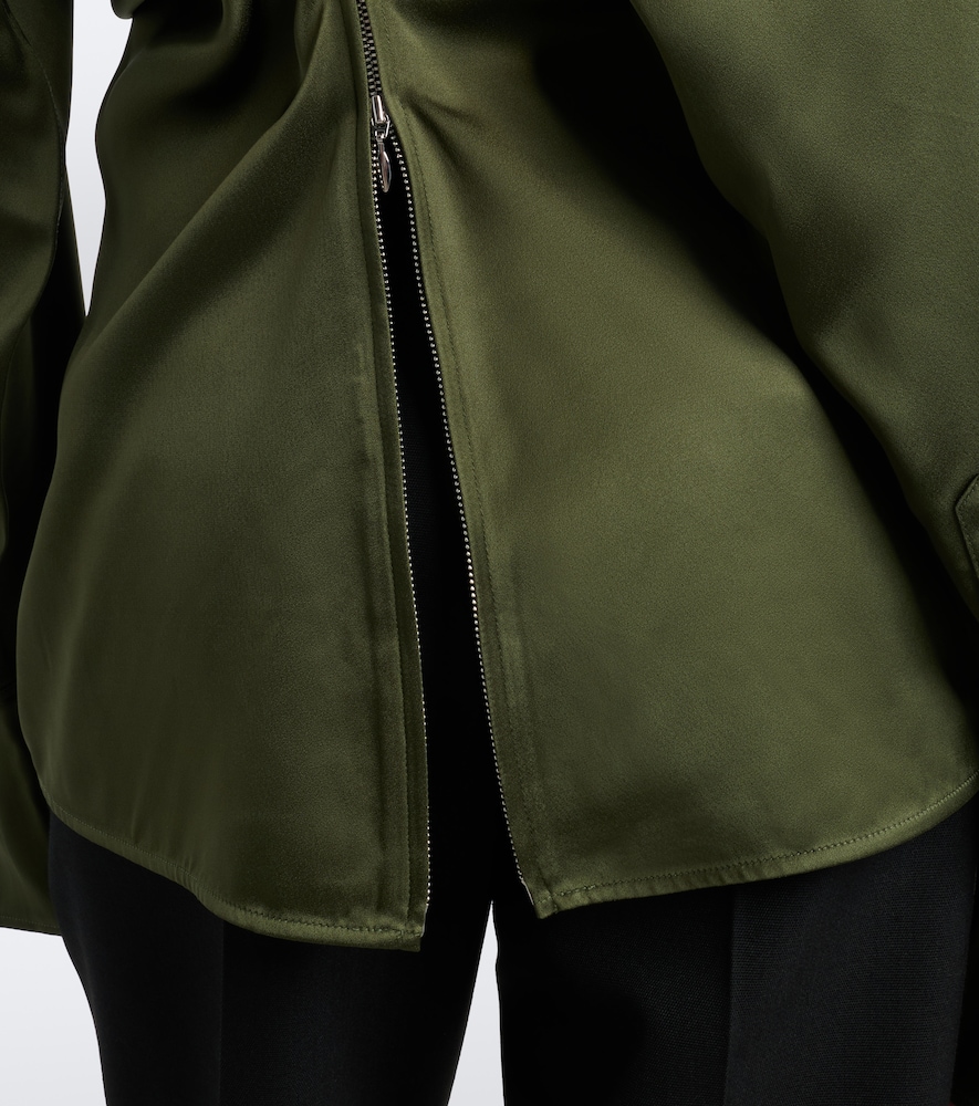 Slouch Draped Crêpe Blouse