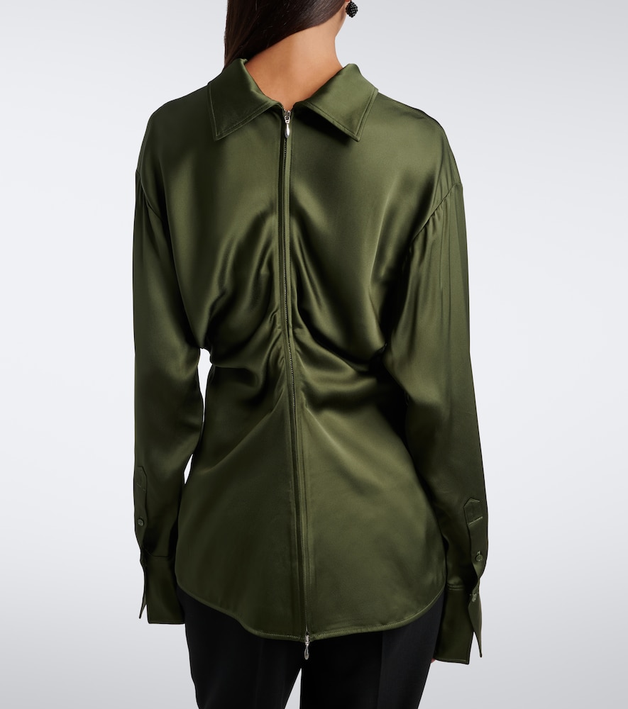 Slouch Draped Crêpe Blouse