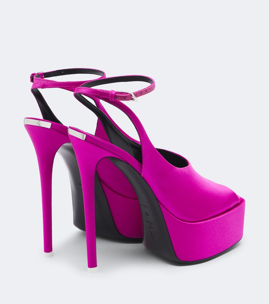 Ornella Satin Platform Sandals