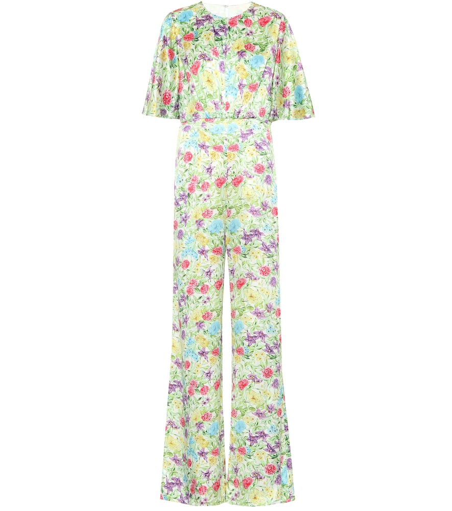 LES RÊVERIES FLORAL SILK JUMPSUIT,P00458777