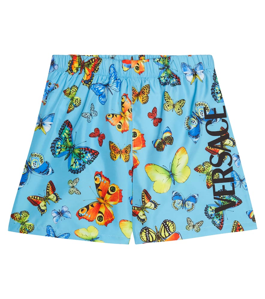 Versace Kids Printed swim shorts
