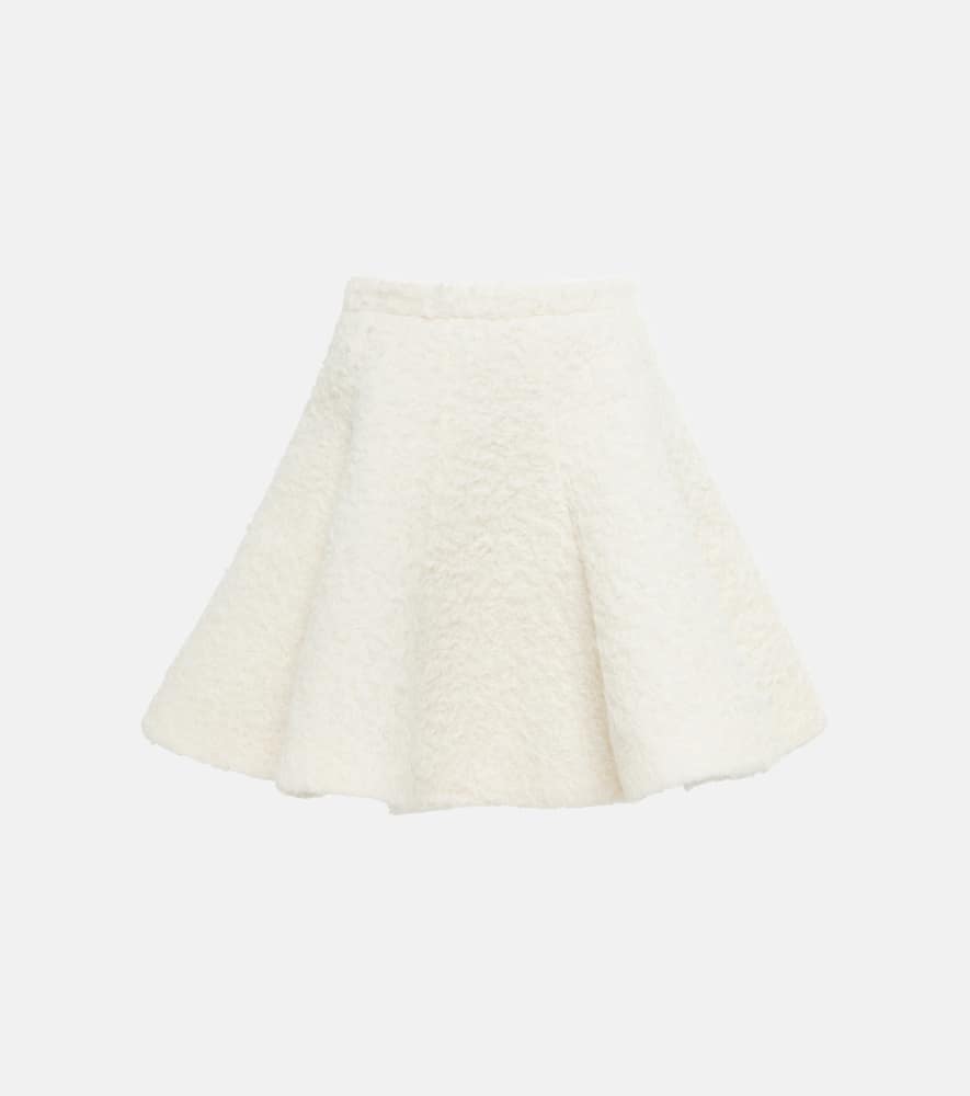 Alaïa Wool and cotton miniskirt