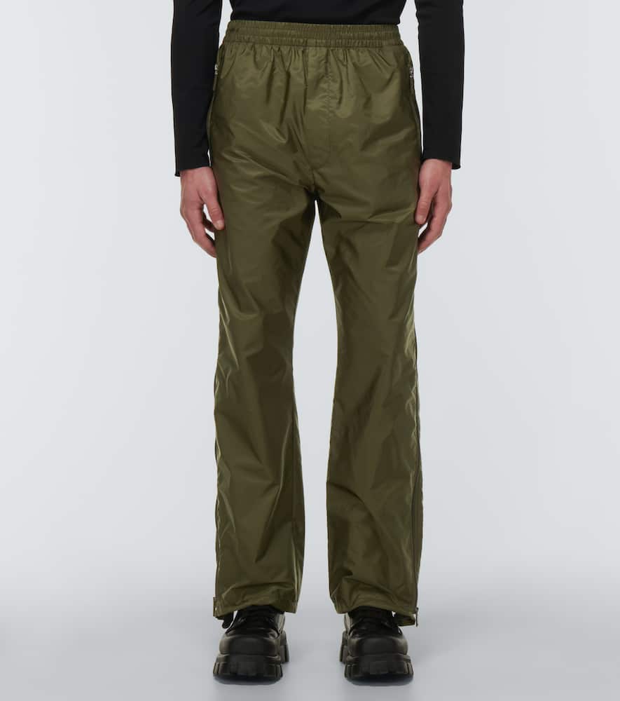 Prada Re-nylon Pants In Militare