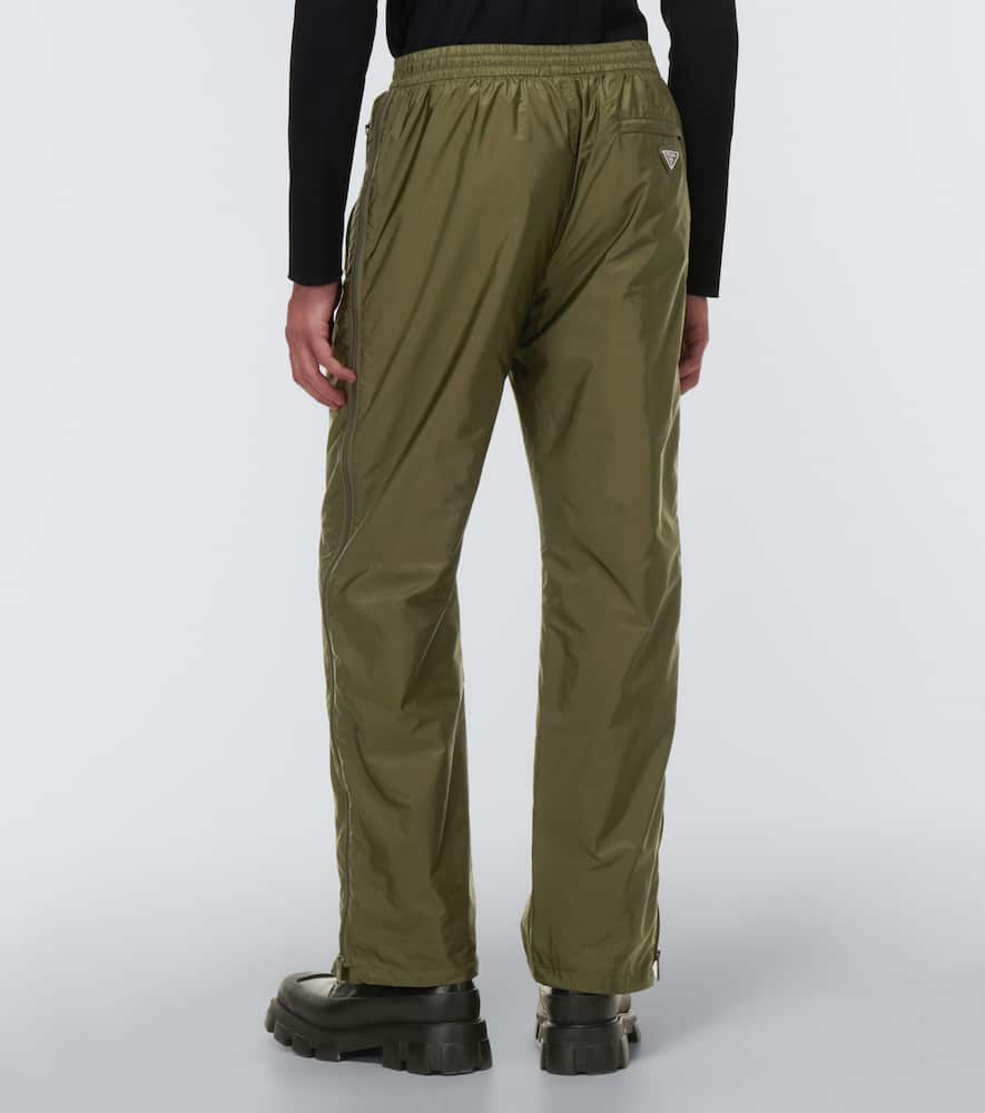 Prada Re-nylon Pants In Militare