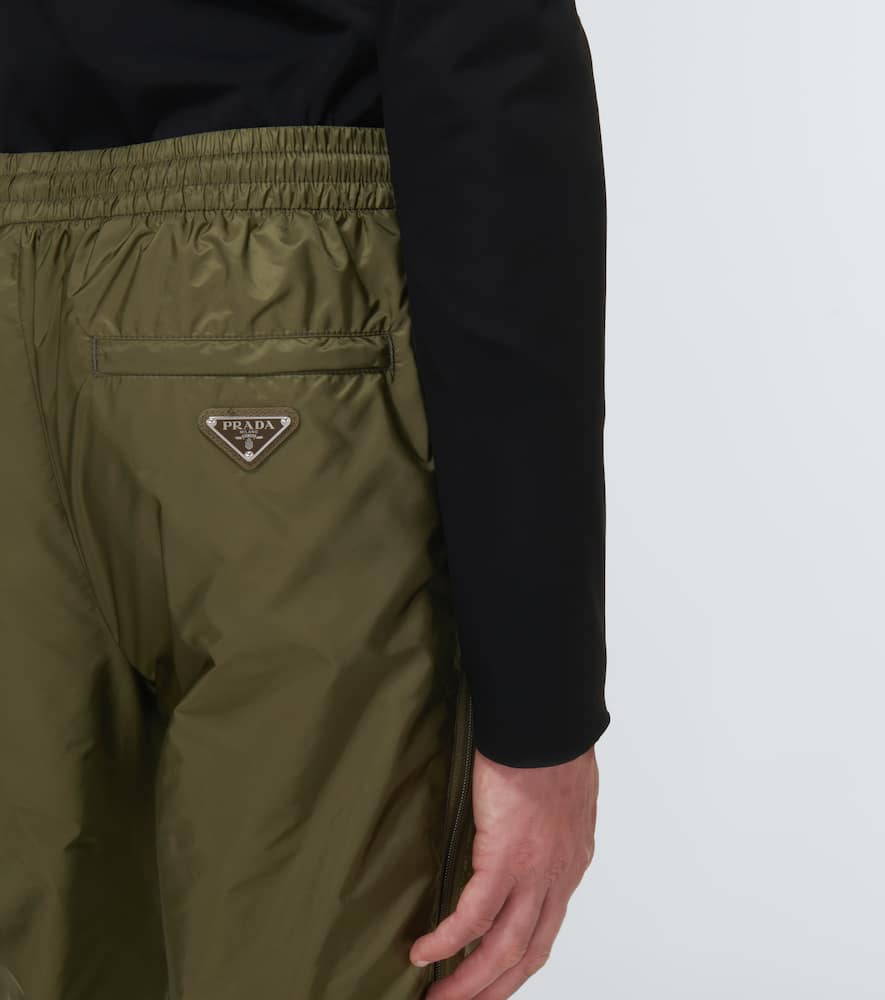 Prada Re-nylon Pants In Militare