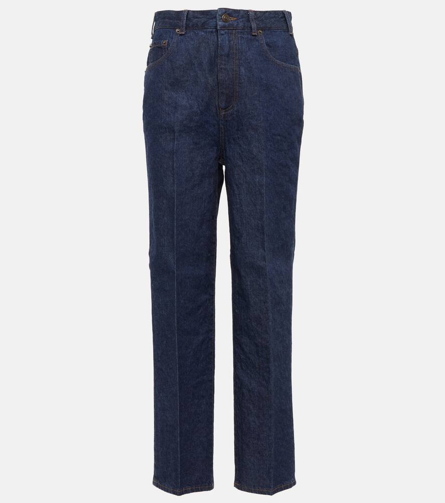 Loro Piana High-rise straight-leg jeans