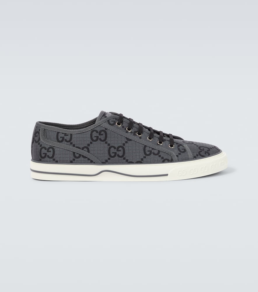 Shop Gucci Tennis 1997 Low-top Sneakers In Grey