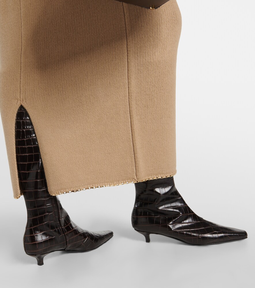 Leather Knee-High Boots